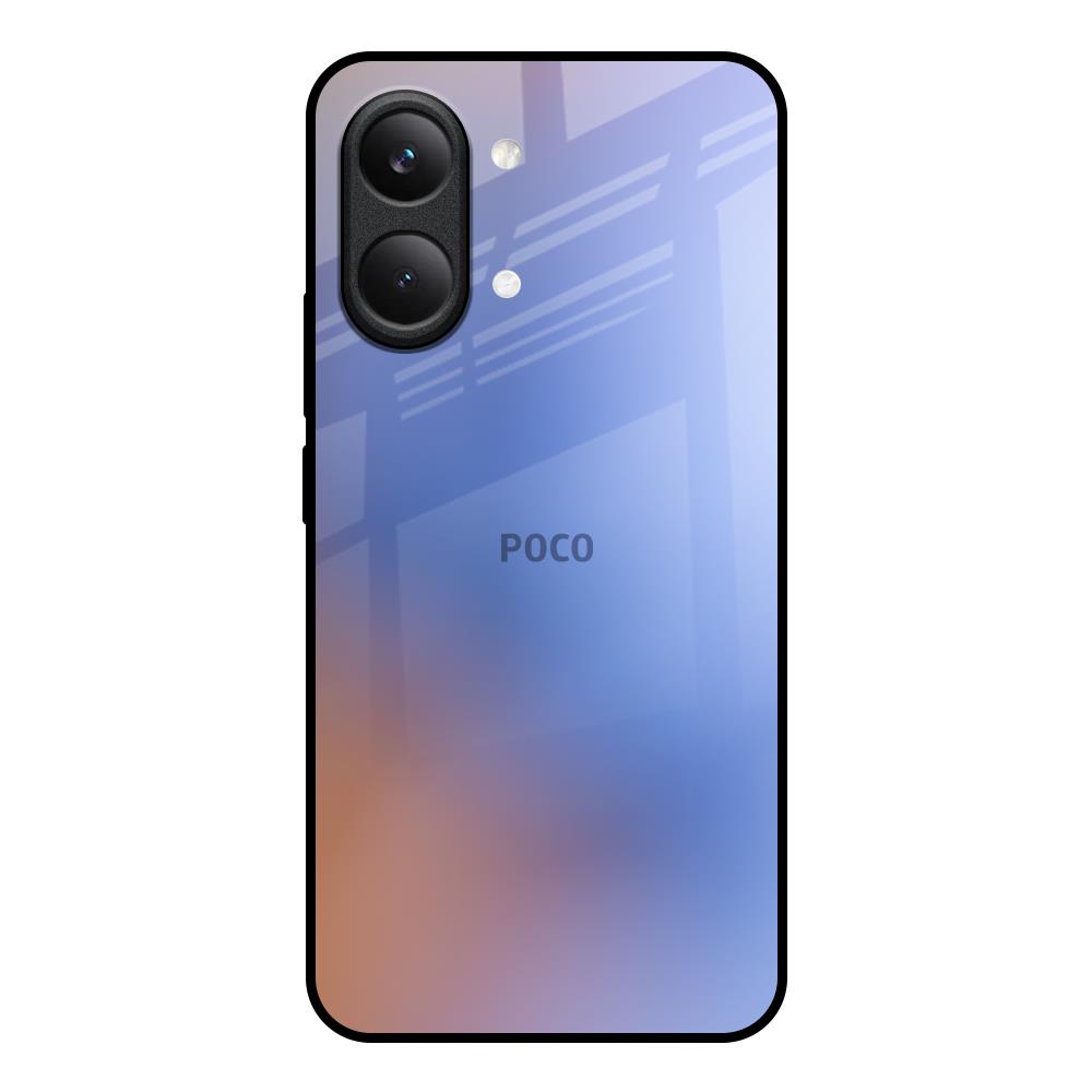 Blue Aura Poco X8 Pro max 5G Glass Back Cover Online