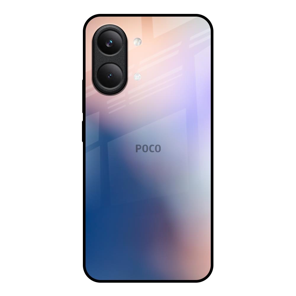 Blue Mauve Gradient Poco X8 Pro max 5G Glass Back Cover Online