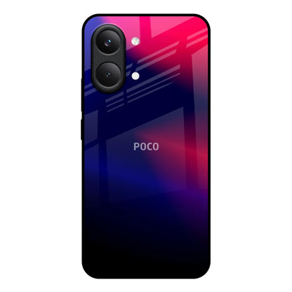 Blue Ombre Poco X8 Pro max 5G Glass Back Cover Online
