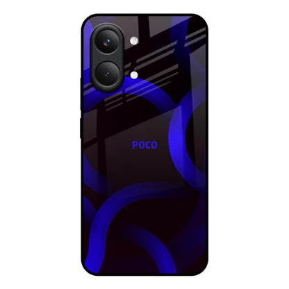 Blue Ring Light Poco X8 Pro max 5G Glass Back Cover Online