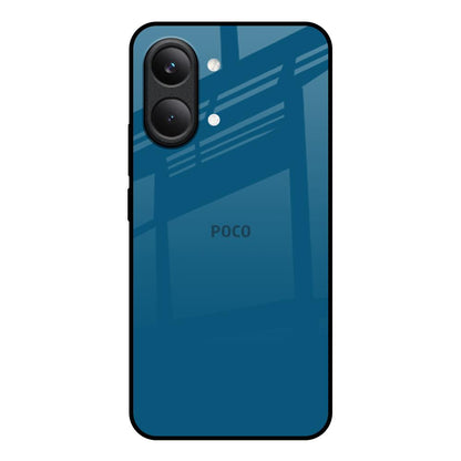 Cobalt Blue Poco X8 Pro max 5G Glass Back Cover Online