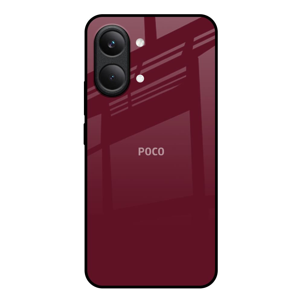 Classic Burgundy Poco X8 Pro max 5G Glass Back Cover Online