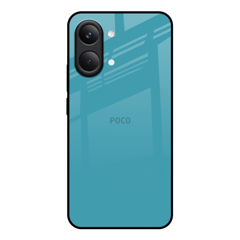 Oceanic Turquiose Poco X8 Pro max 5G Glass Back Cover Online