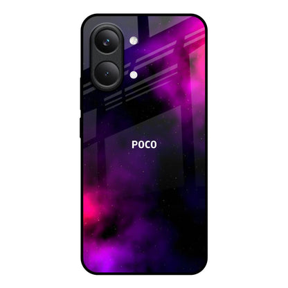 Pink Galaxy Poco X8 Pro max 5G Glass Back Cover Online
