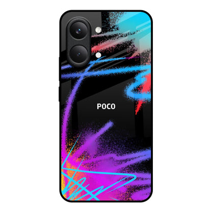 Brushy Color Poco X8 Pro max 5G Glass Back Cover Online
