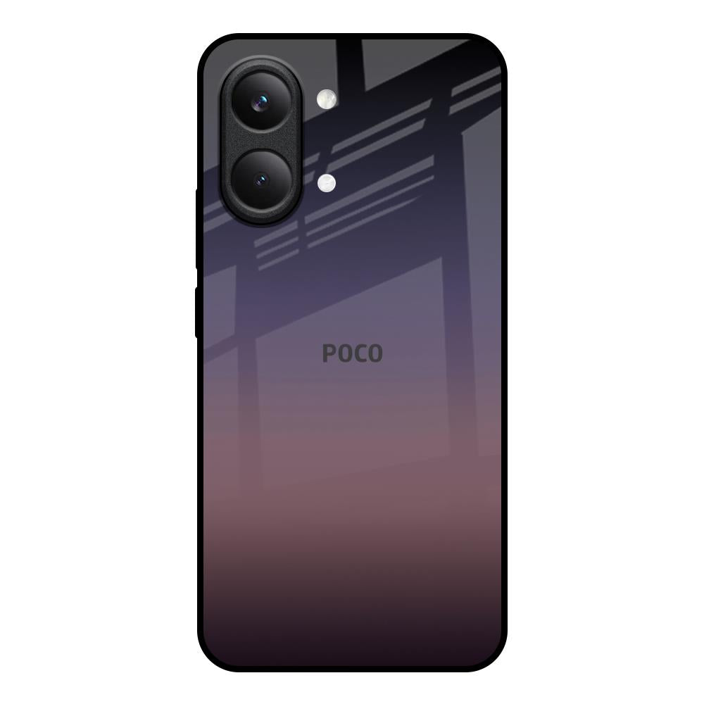 Grey Ombre Poco X8 Pro max 5G Glass Back Cover Online