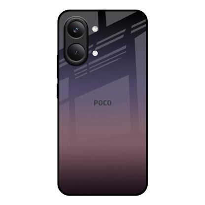 Grey Ombre Poco X8 Pro max 5G Glass Back Cover Online