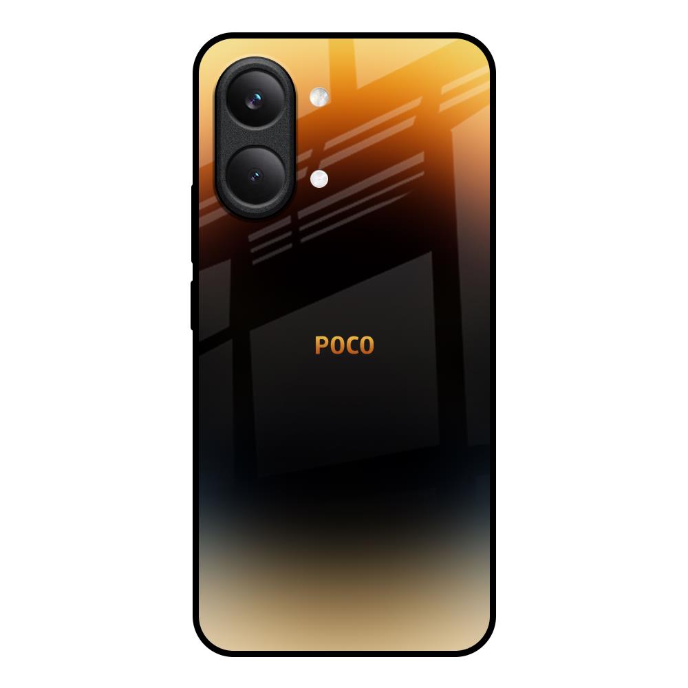 Grainy Yellow Poco X8 Pro max 5G Glass Back Cover Online