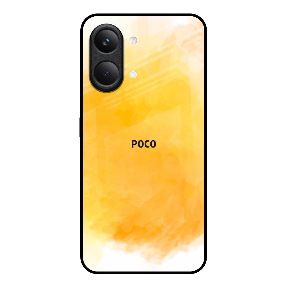 Rustic Orange Poco X8 Pro max 5G Glass Back Cover Online