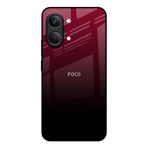 Wine Red Poco X8 Pro max 5G Glass Back Cover Online