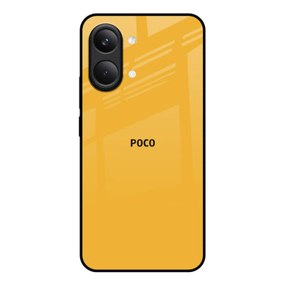 Fluorescent Yellow Poco X8 Pro max 5G Glass Back Cover Online
