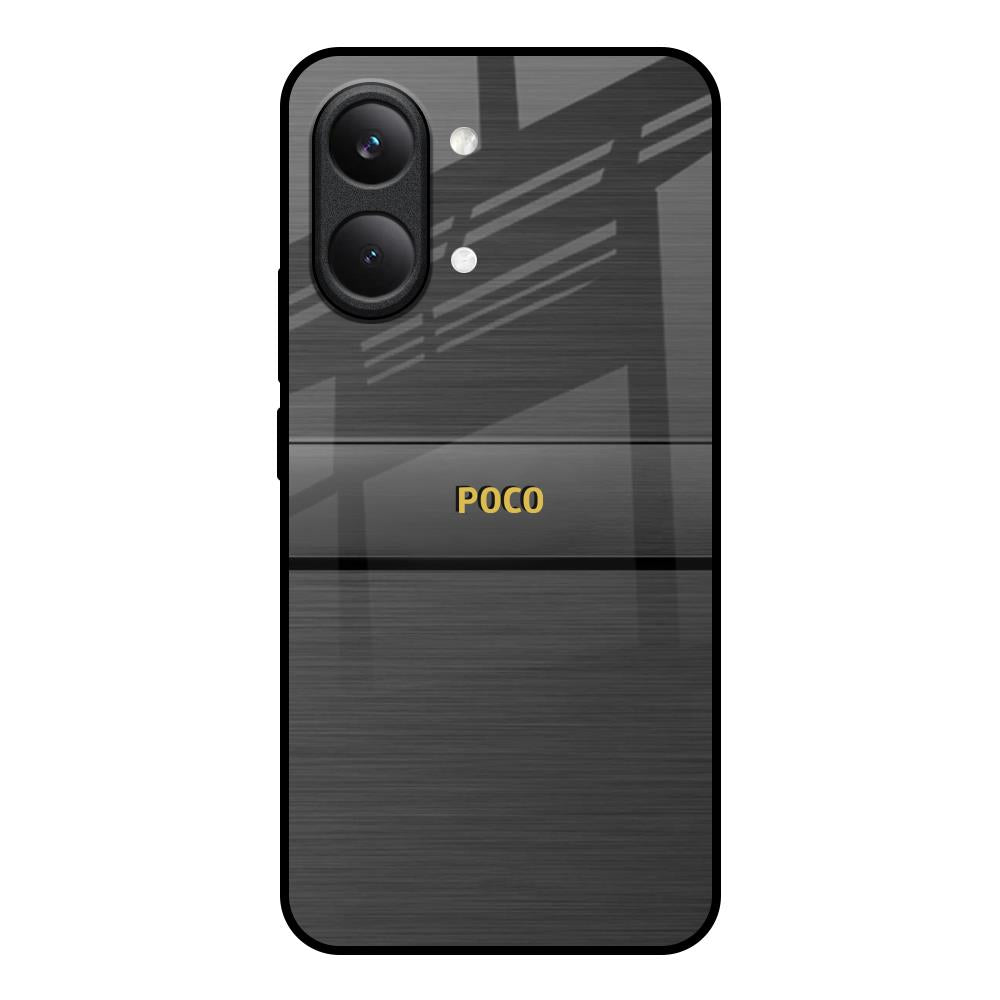 Grey Metallic Glass Poco X8 Pro max 5G Glass Back Cover Online