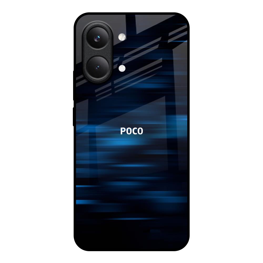 Blue Rough Abstract Poco X8 Pro max 5G Glass Back Cover Online