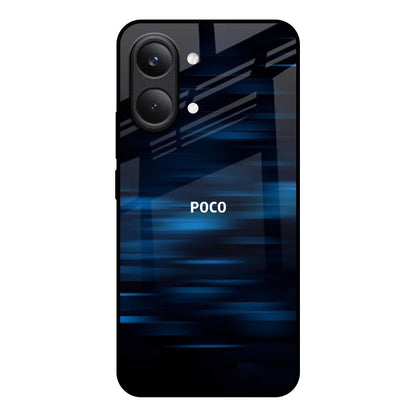 Blue Rough Abstract Poco X8 Pro max 5G Glass Back Cover Online