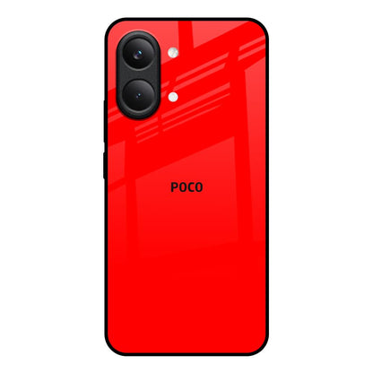 Blood Red Poco X8 Pro max 5G Glass Back Cover Online