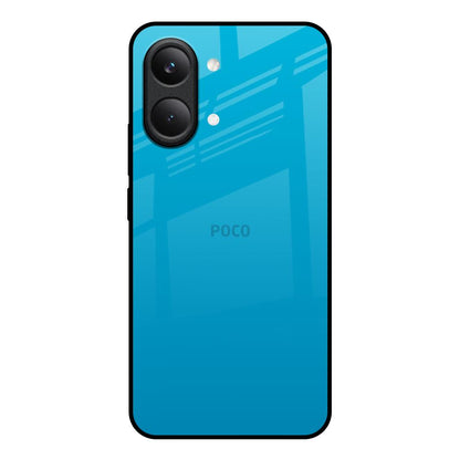Blue Aqua Poco X8 Pro max 5G Glass Back Cover Online