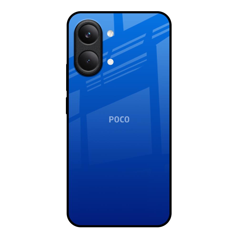 Egyptian Blue Poco X8 Pro max 5G Glass Back Cover Online