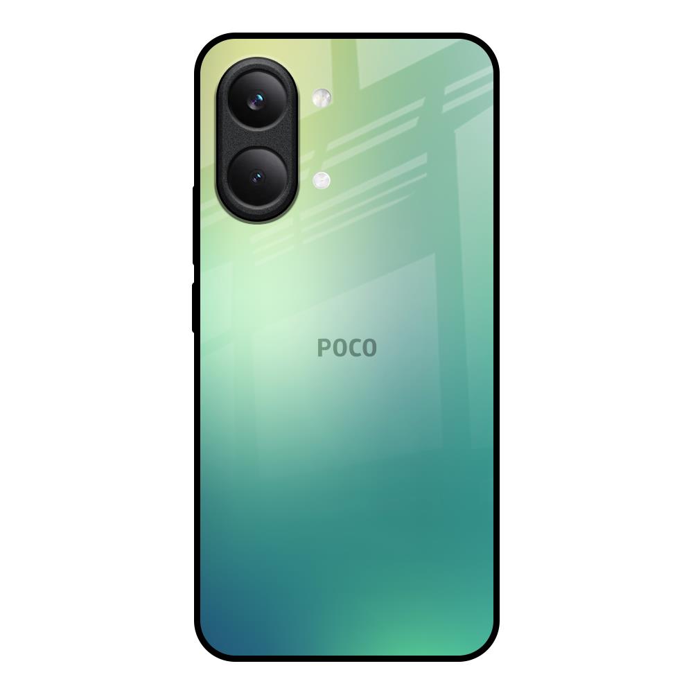 Dusty Green Poco X8 Pro max 5G Glass Back Cover Online
