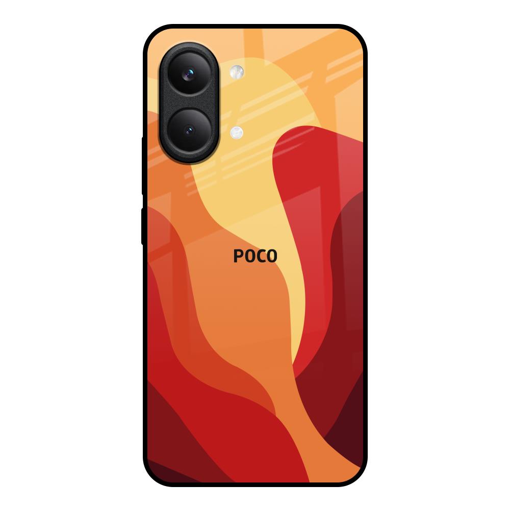 Magma Color Pattern Poco X8 Pro max 5G Glass Back Cover Online