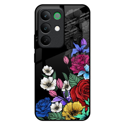 Rose Flower Bunch Art Realme C85 5G Glass Back Cover Online