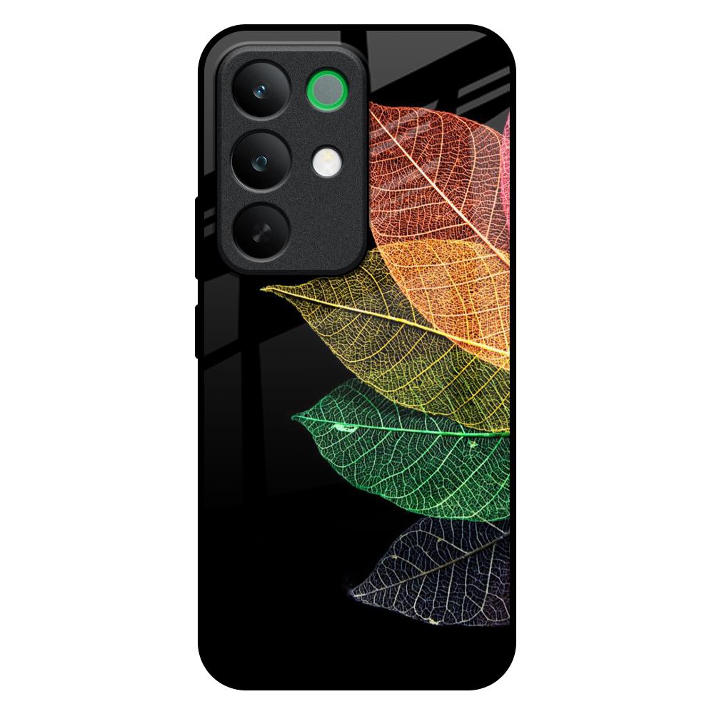 Colorful Leaves Realme C85 5G Glass Back Cover Online
