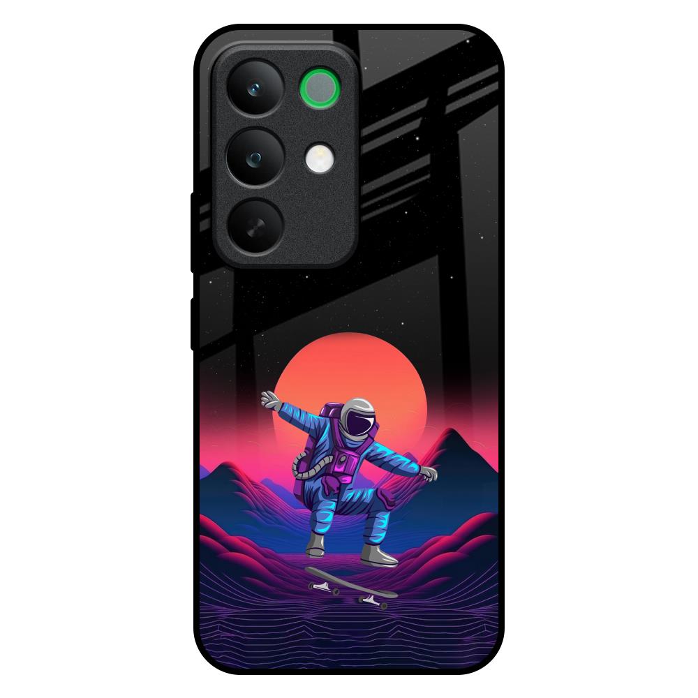Retro Astronaut Realme C85 5G Glass Back Cover Online