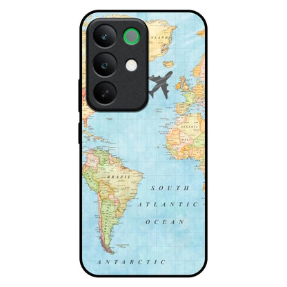 Travel Map Realme C85 5G Glass Back Cover Online