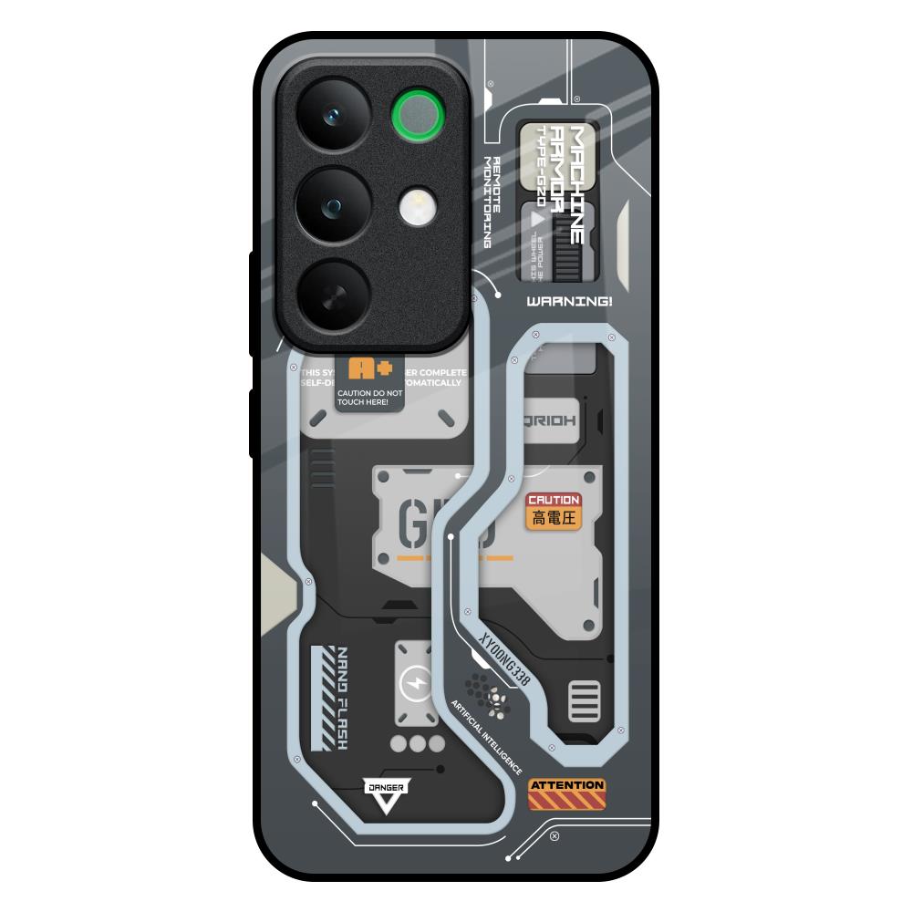 Retro Futuristic Realme C85 5G Glass Back Cover Online