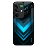 Vertical Blue Arrow Realme C85 5G Glass Back Cover Online