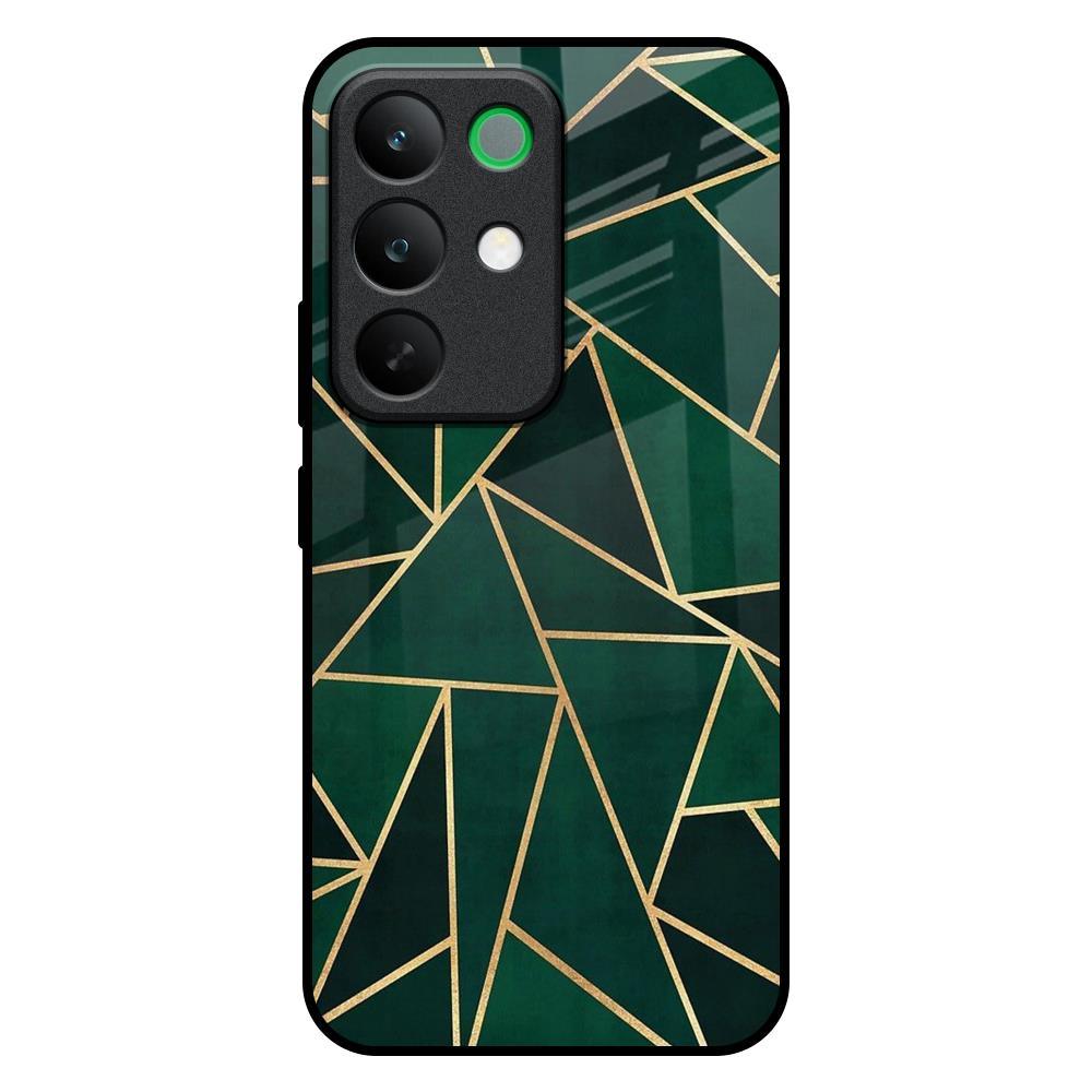 Abstract Green Realme C85 5G Glass Back Cover Online
