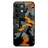 Camouflage Orange Realme C85 5G Glass Back Cover Online