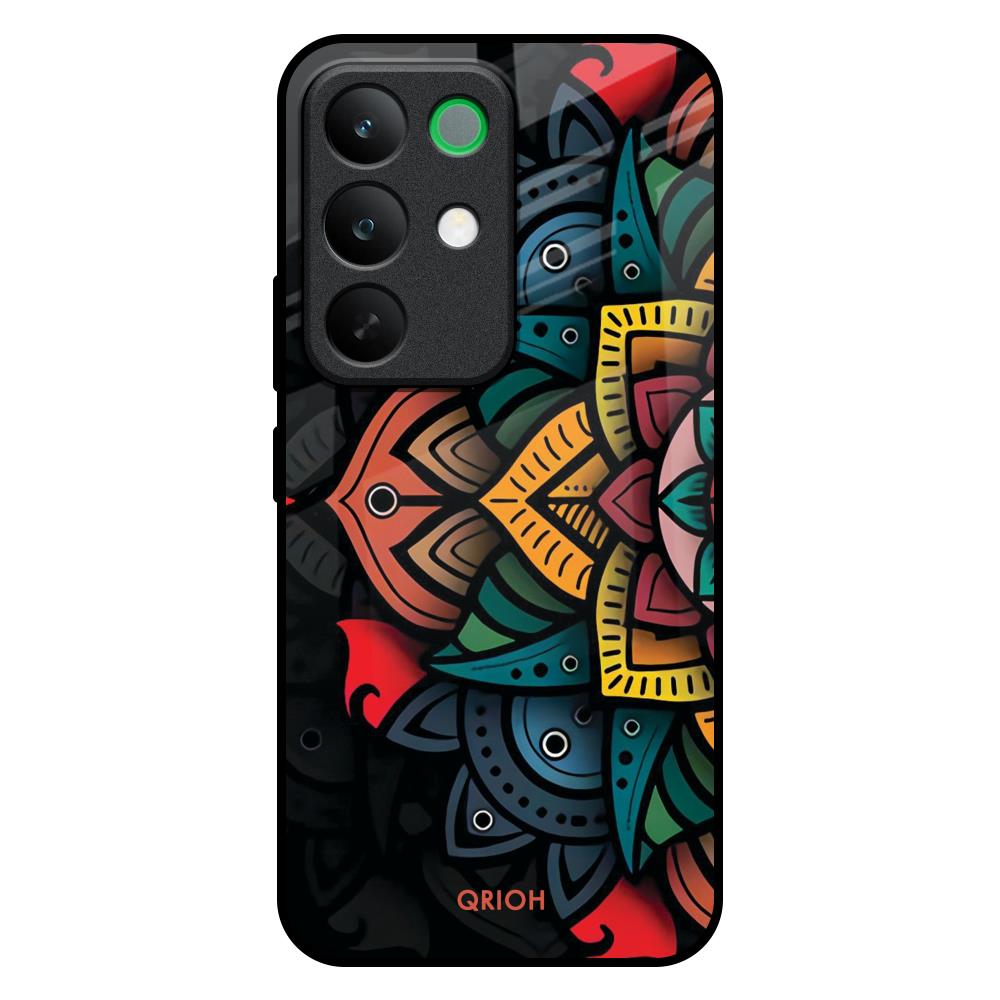 Retro Gorgeous Flower Realme C85 5G Glass Back Cover Online