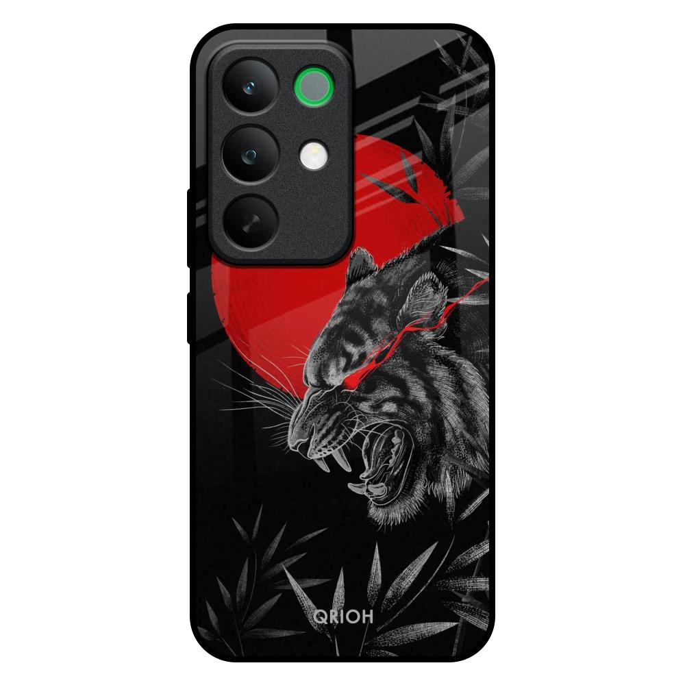 Red Moon Tiger Realme C85 5G Glass Back Cover Online