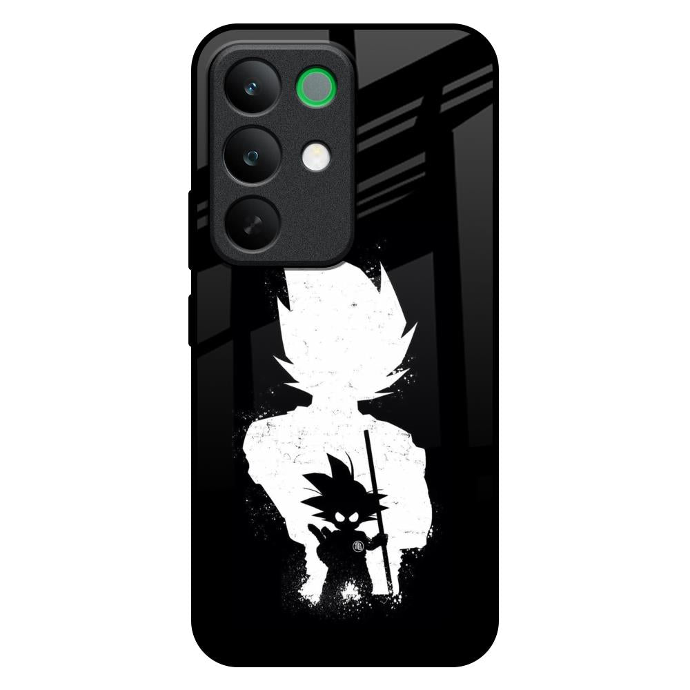 Monochrome Goku Realme C85 5G Glass Back Cover Online