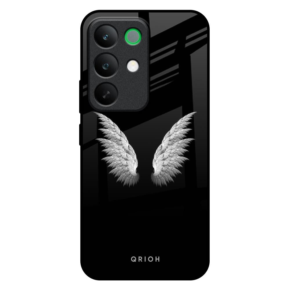 White Angel Wings Realme C85 5G Glass Back Cover Online