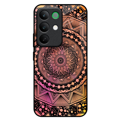 Floral Mandala Realme C85 5G Glass Back Cover Online