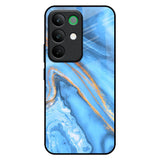 Vibrant Blue Marble Realme C85 5G Glass Back Cover Online