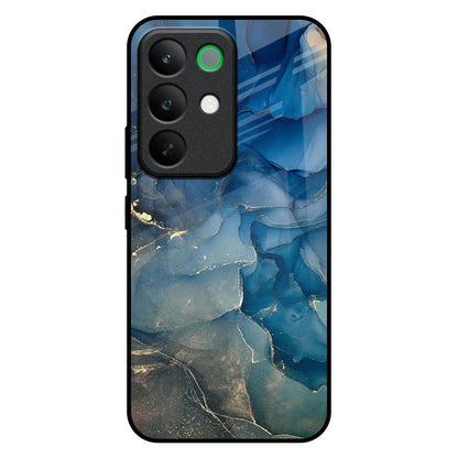 Blue Cool Marble Realme C85 5G Glass Back Cover Online