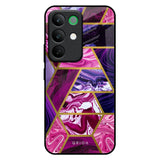 Electroplated Geometric Marble Realme C85 5G Glass Back Cover Online