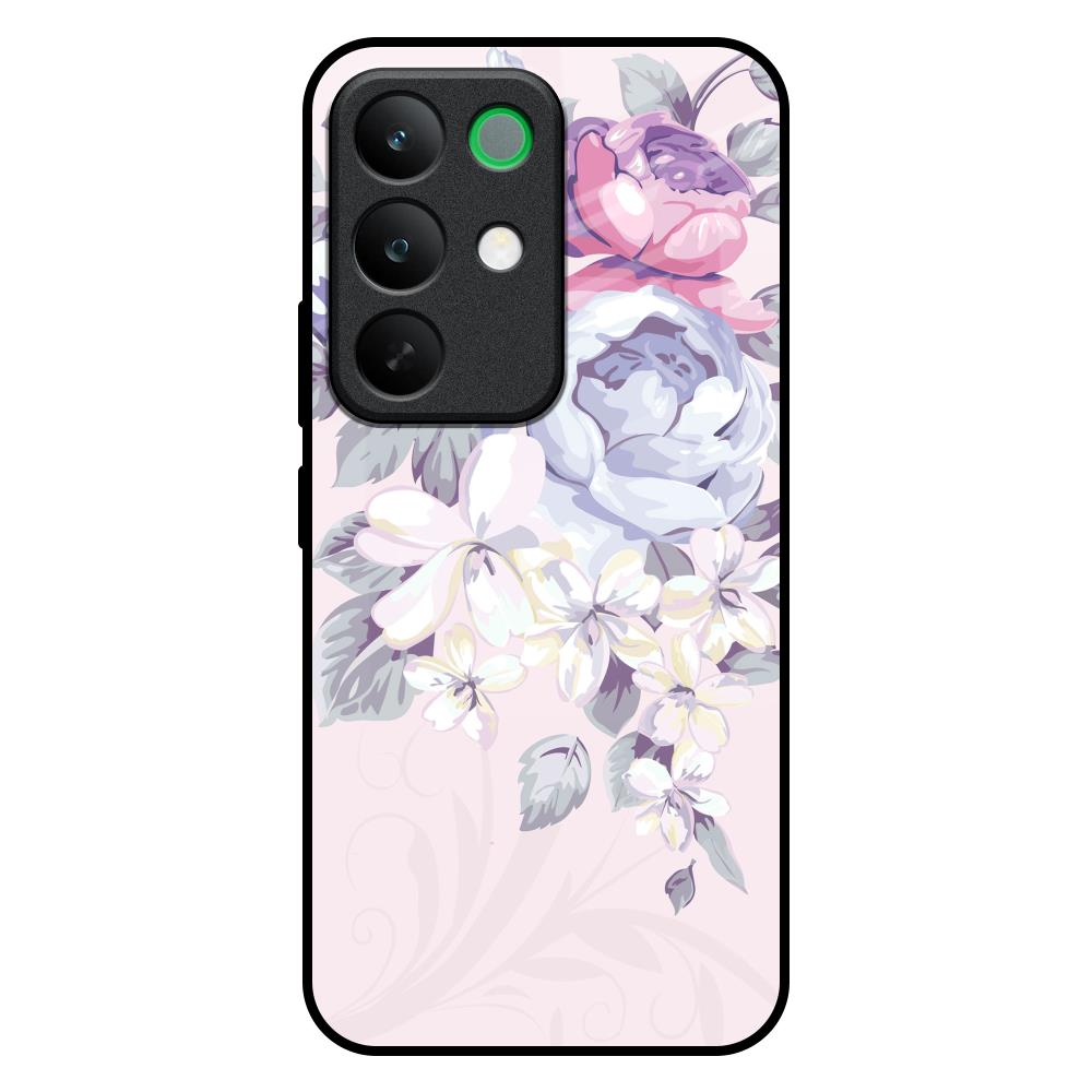 Elegant Floral Realme C85 5G Glass Back Cover Online