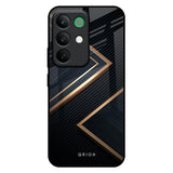 Sleek Golden & Navy Realme C85 5G Glass Back Cover Online