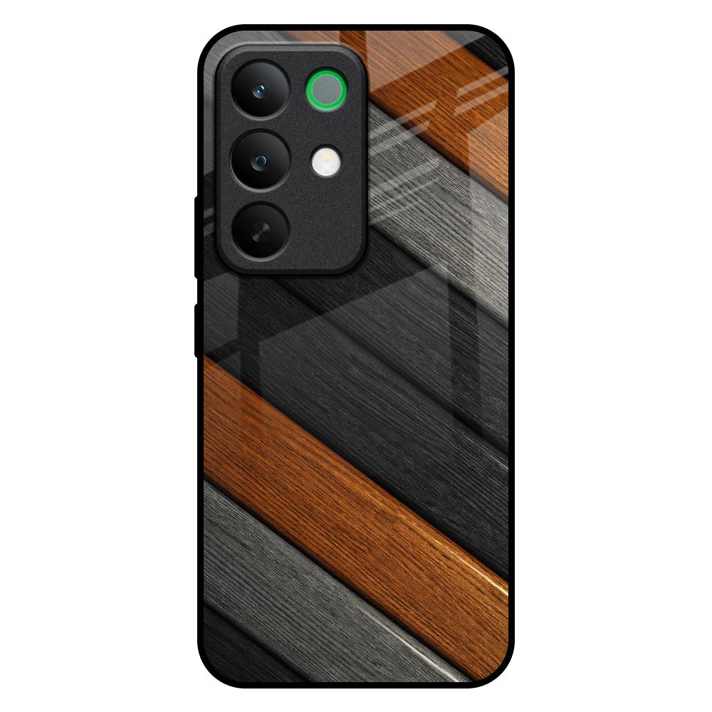 Tri Color Wood Realme C85 5G Glass Back Cover Online