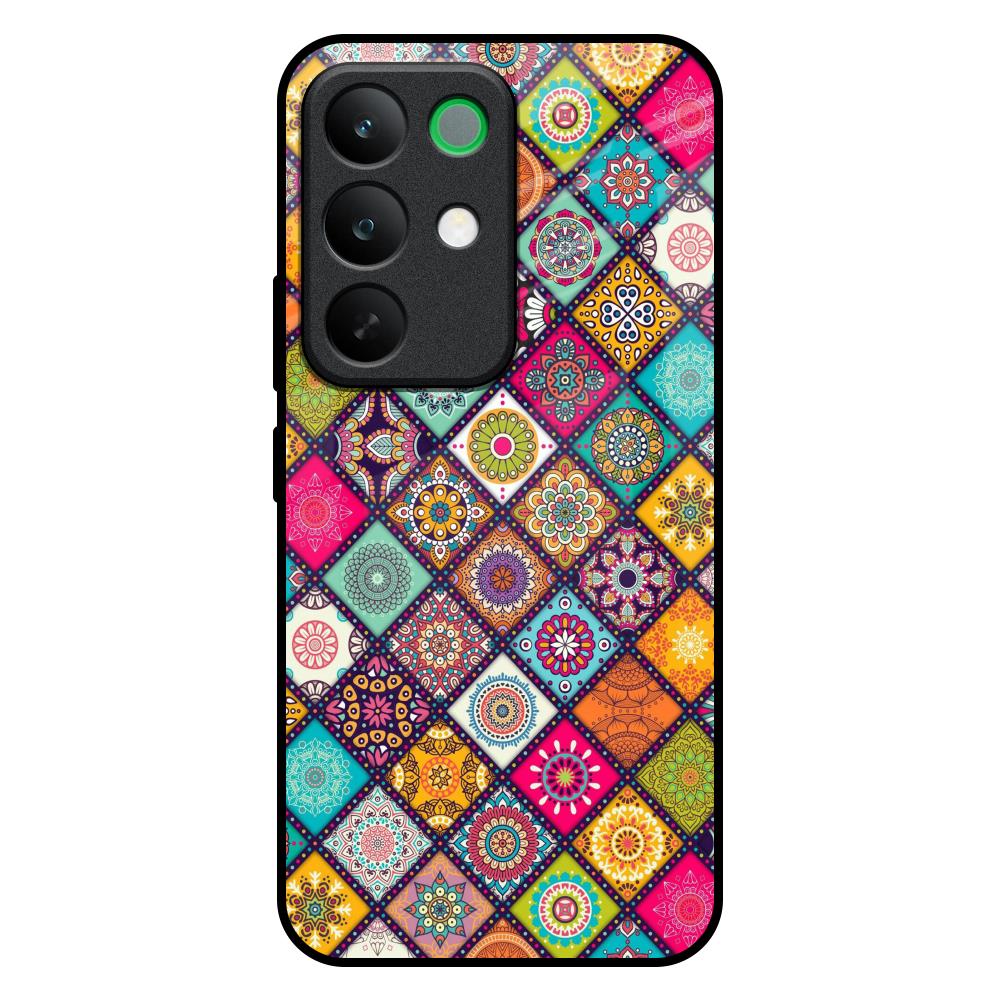 Multicolor Mandala Realme C85 5G Glass Back Cover Online