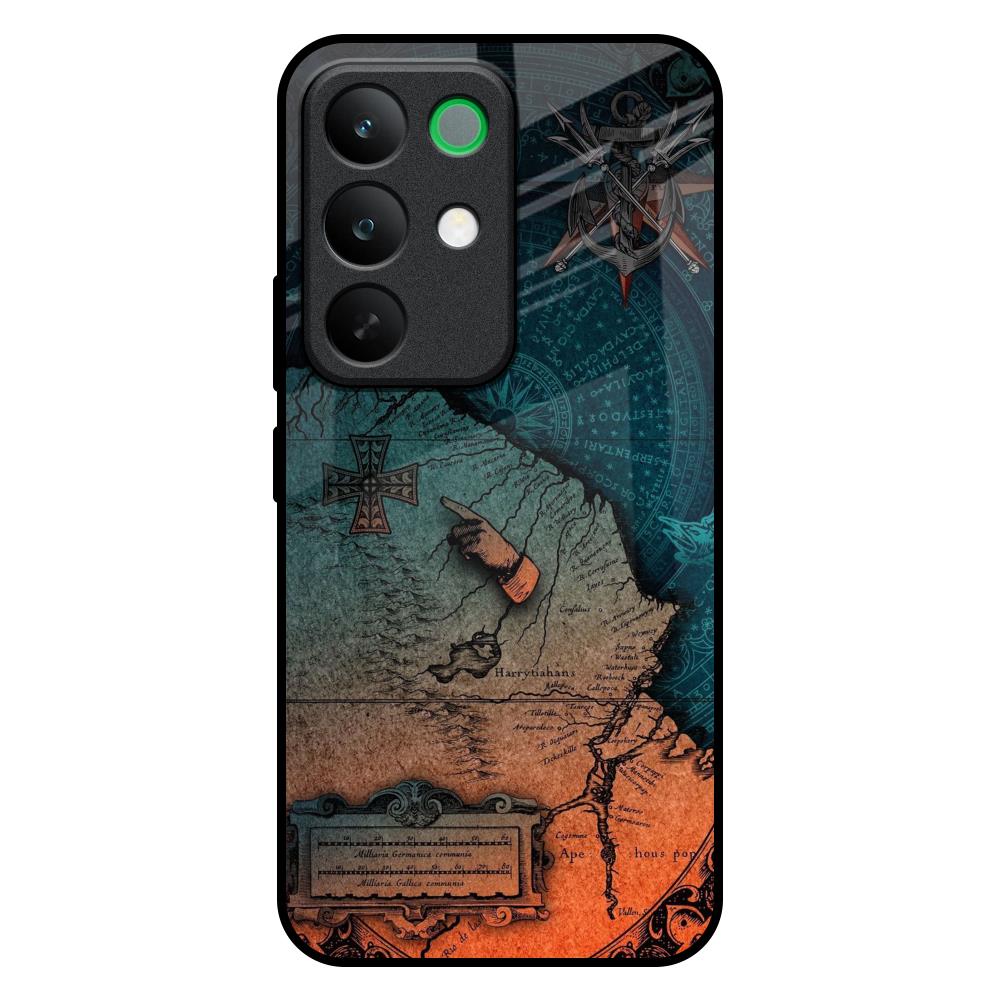 Geographical Map Realme C85 5G Glass Back Cover Online