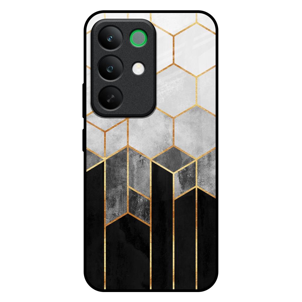 Tricolor Pattern Realme C85 5G Glass Back Cover Online