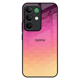 Geometric Pink Diamond Realme C85 5G Glass Back Cover Online