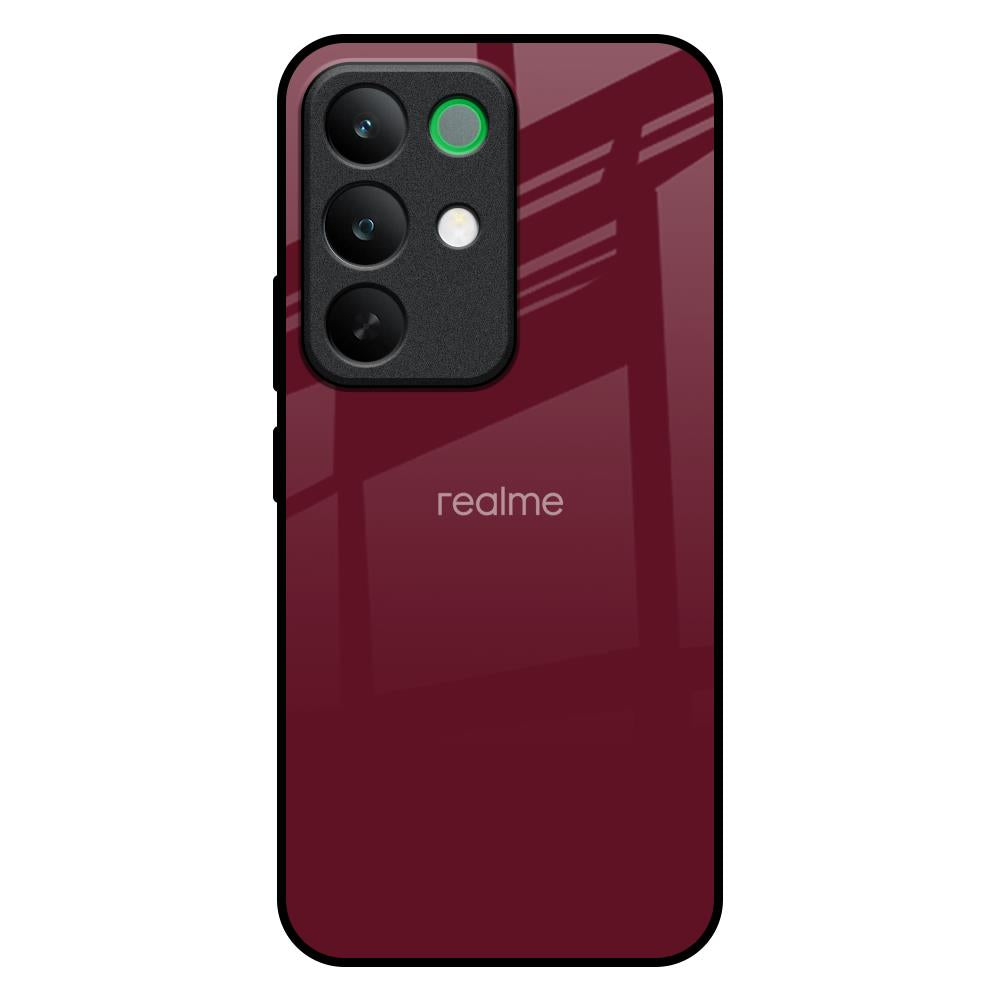 Classic Burgundy Realme C85 5G Glass Back Cover Online