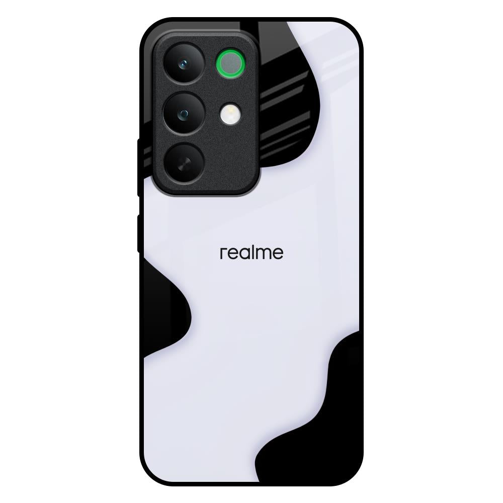 Wheat Cream Wavy Realme C85 5G Glass Back Cover Online
