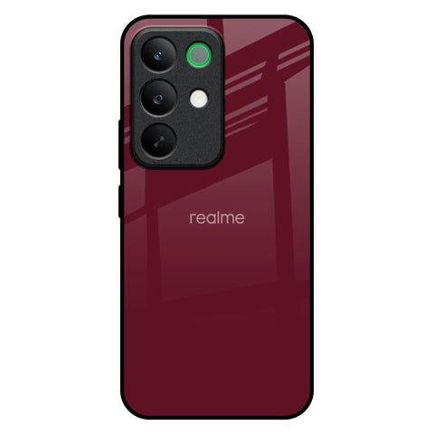 Classic Burgundy Realme C85 5G Glass Back Cover Online