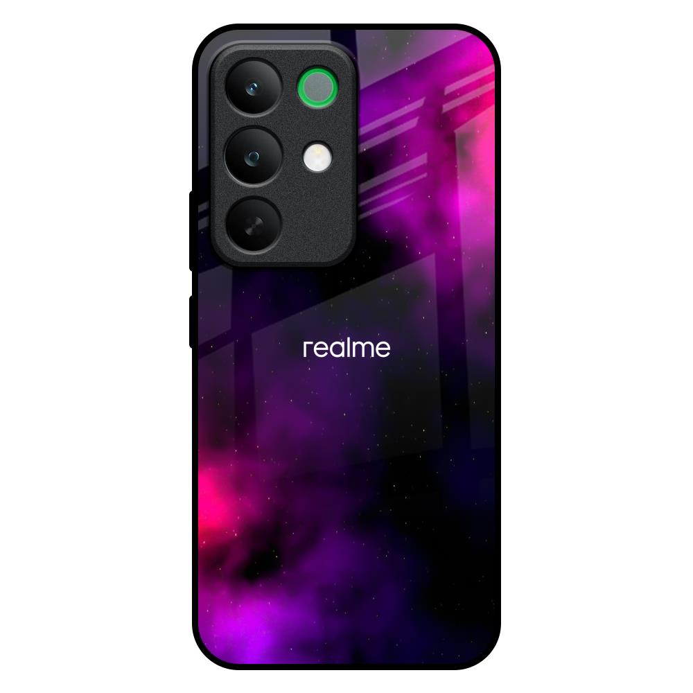 Pink Galaxy Realme C85 5G Glass Back Cover Online